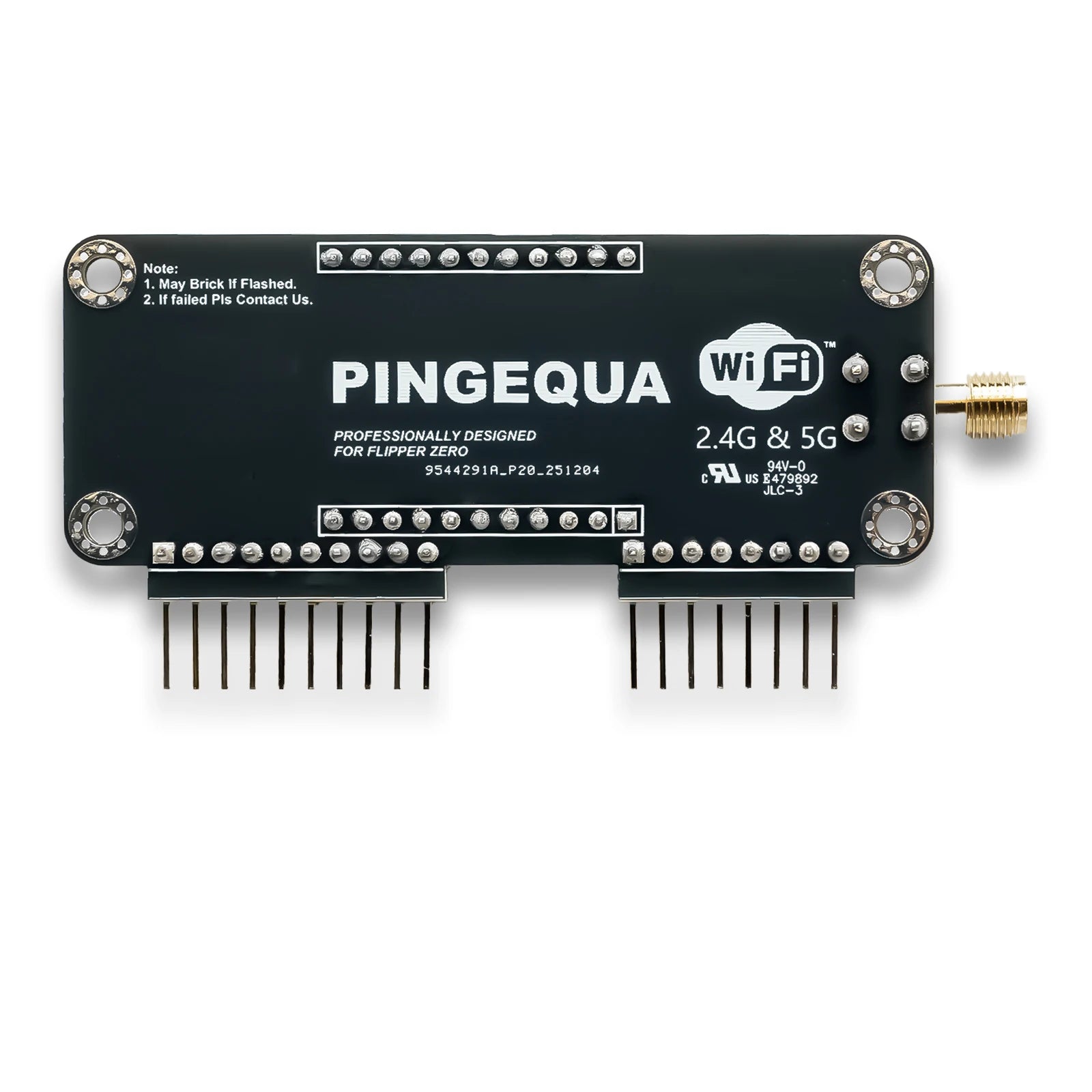 Flipper Zero Dual-Band 5GHz/2.4GHz WiFi Devboard- Preloaded Firmware, RTL8720DN (BW16) GPIO Module with 8dBi External Antenna