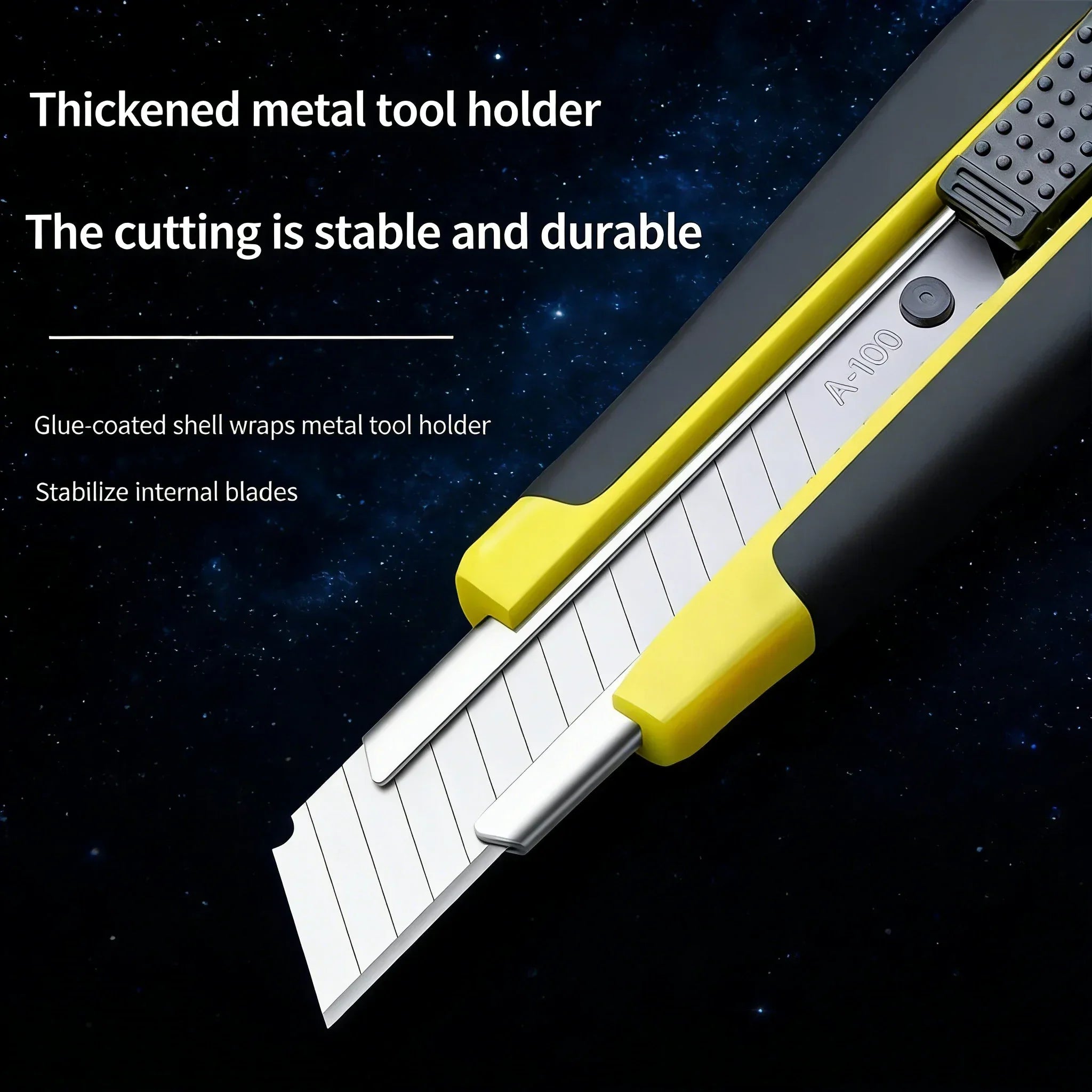 Professional Wallpaper Knife - Extra-Wide 18mm Blade with Over-Molded Grip for Secure, Heavy-Duty Cutting