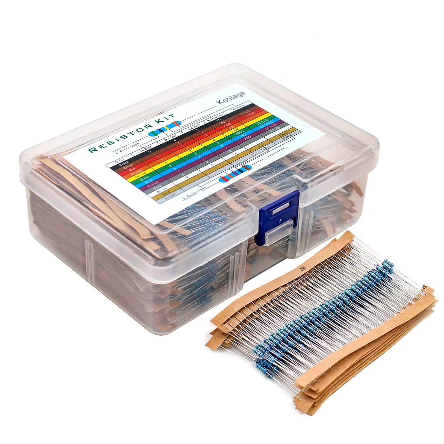 1/4W Metal Film Resistor Kit (30 Values)