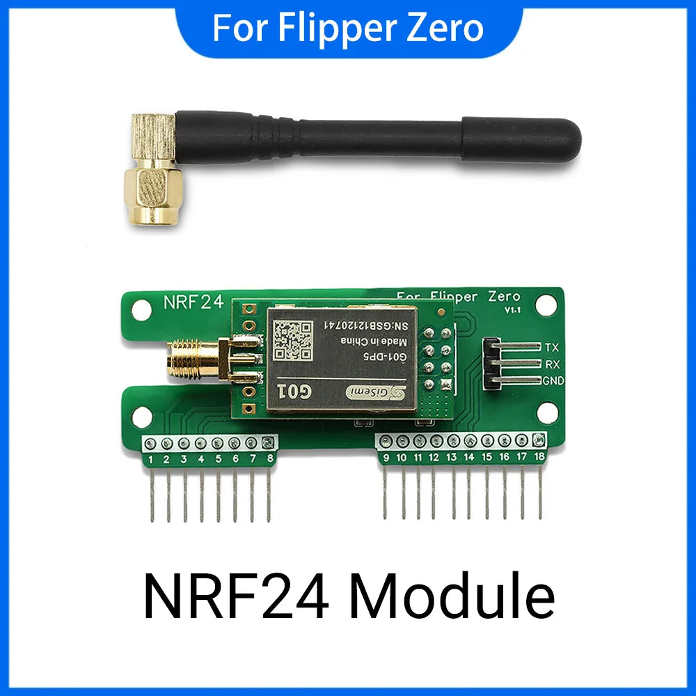 Flipper Zero Wireless Sniffer and Mouse Jacker with NRF24L01 GPIO, Flipper Zero Accessories,  dev Board Flipper Zero Multi-tool