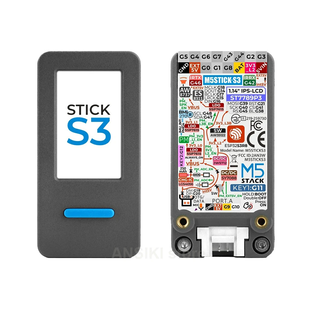 M5Stack StickS3 ESP32-S3 IoT Development Board 1.14" LCD