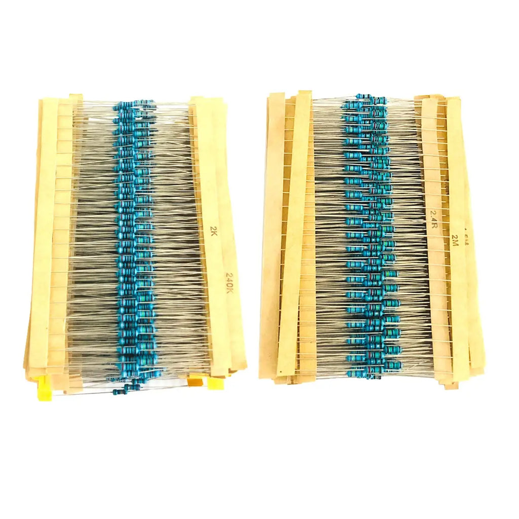 1/4W Metal Film Resistor Kit (30 Values)