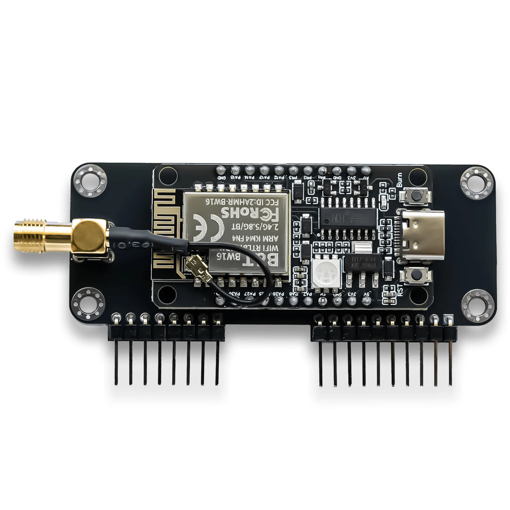Flipper Zero Dual-Band 5GHz/2.4GHz WiFi Devboard- Preloaded Firmware, RTL8720DN (BW16) GPIO Module with 8dBi External Antenna