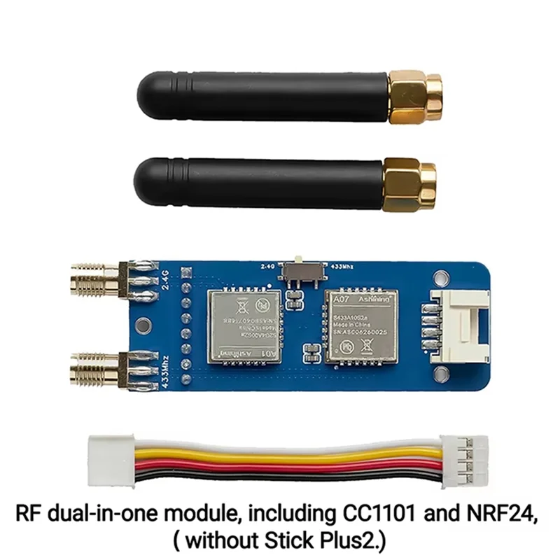RF Module For M5stack Stickc plus and plus 2 NRF24 2.4Ghz Dual Frequency 433Mhz+2.4Ghz  No case.