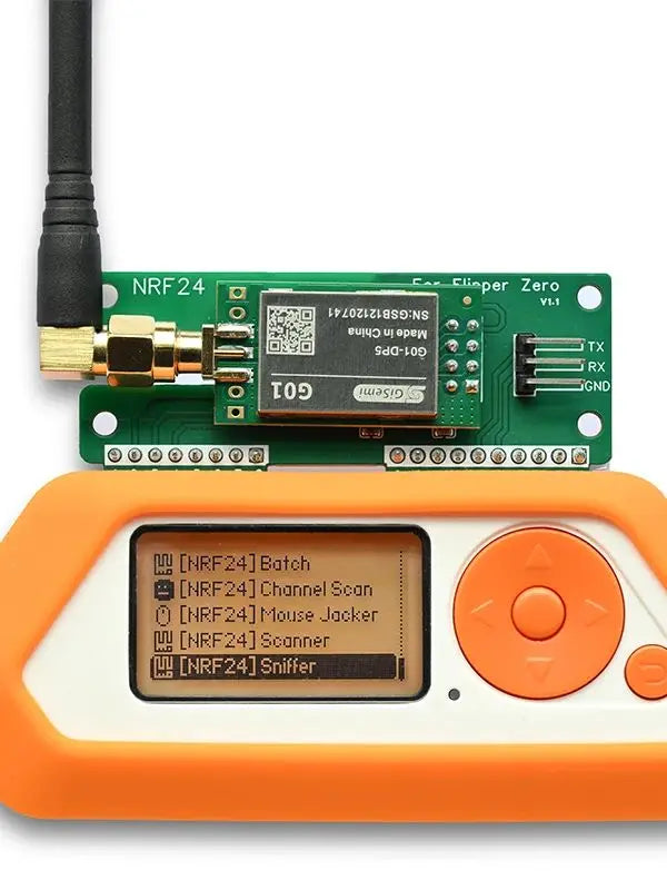 Flipper Zero Wireless Sniffer and Mouse Jacker with NRF24L01 GPIO, Flipper Zero Accessories,  dev Board Flipper Zero Multi-tool