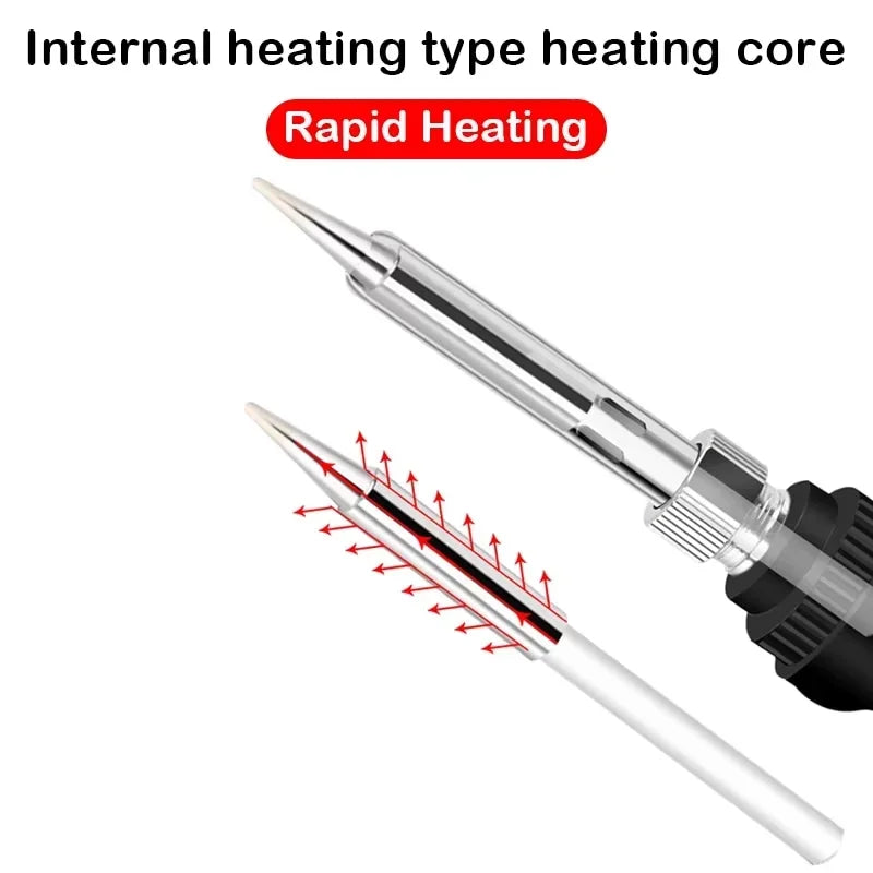 Adjustable Temperature Electric Soldering Iron 110V/220V 60W Solder Iron Tin Professional Tin Welder Electric Tin Welder Heat Pe